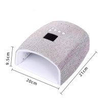 Professional LED/UV Gel Lamp 45 Diode Crystals - With Dimensions